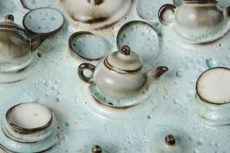 Picture of Green Teapot Platter