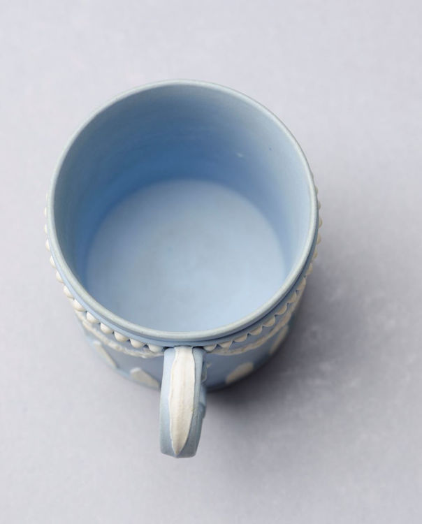 Picture of Light Blue Tricolor Jasper Coffee Can