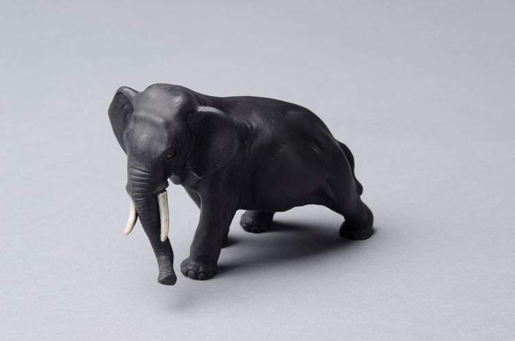 Picture of Elephant in Black Basalt