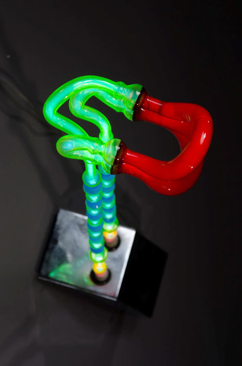 Picture of Lips Neon Glass Sculpture