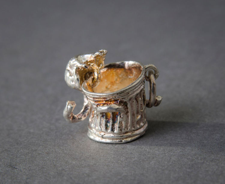 Picture of Trash Can Cat Charm