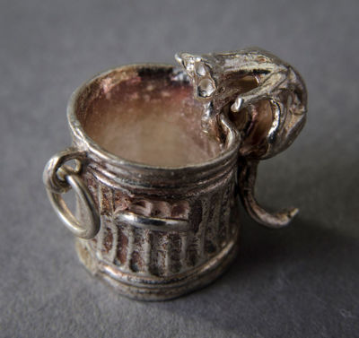 Picture of Trash Can Cat Charm