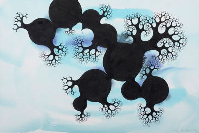 Picture of Mold on Blue Background