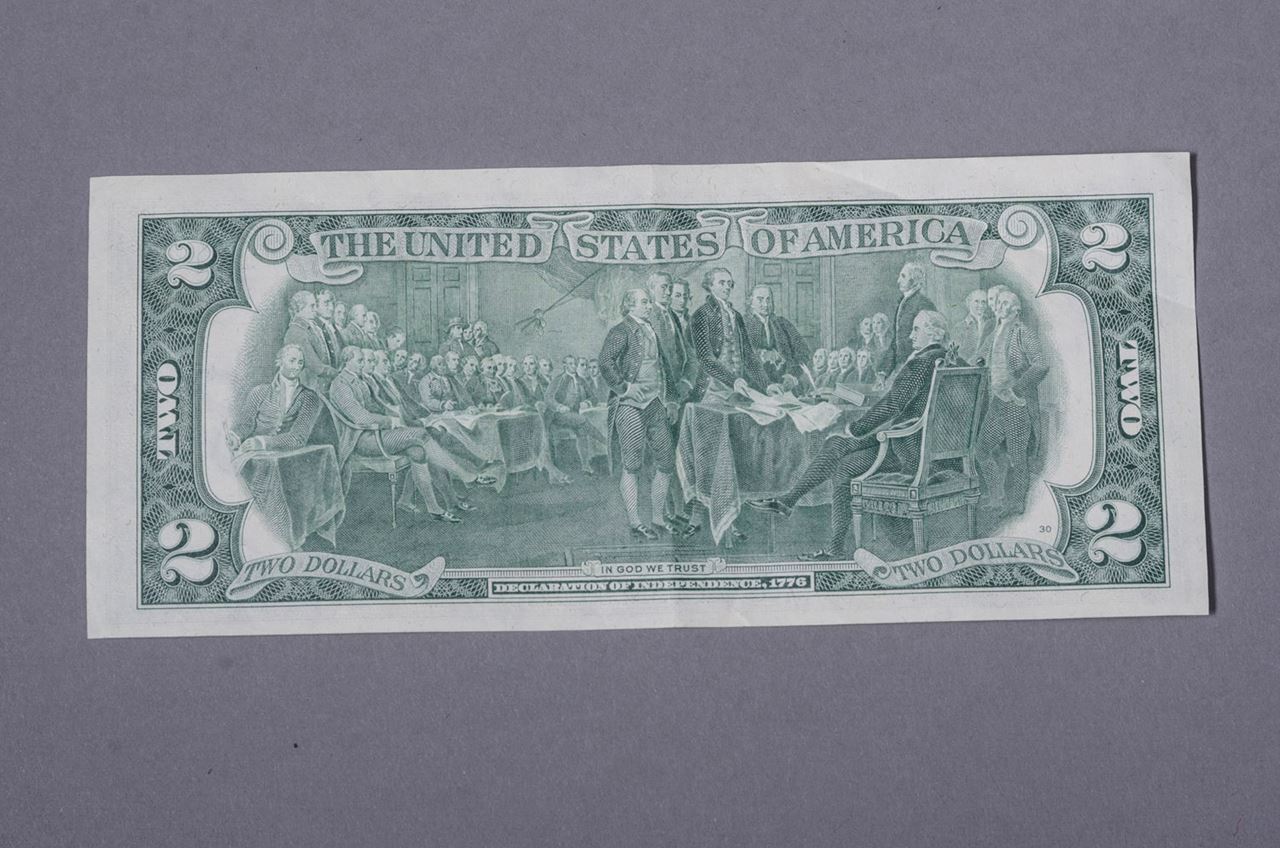 Signed Two Dollar Bill | Hieronymus Objects