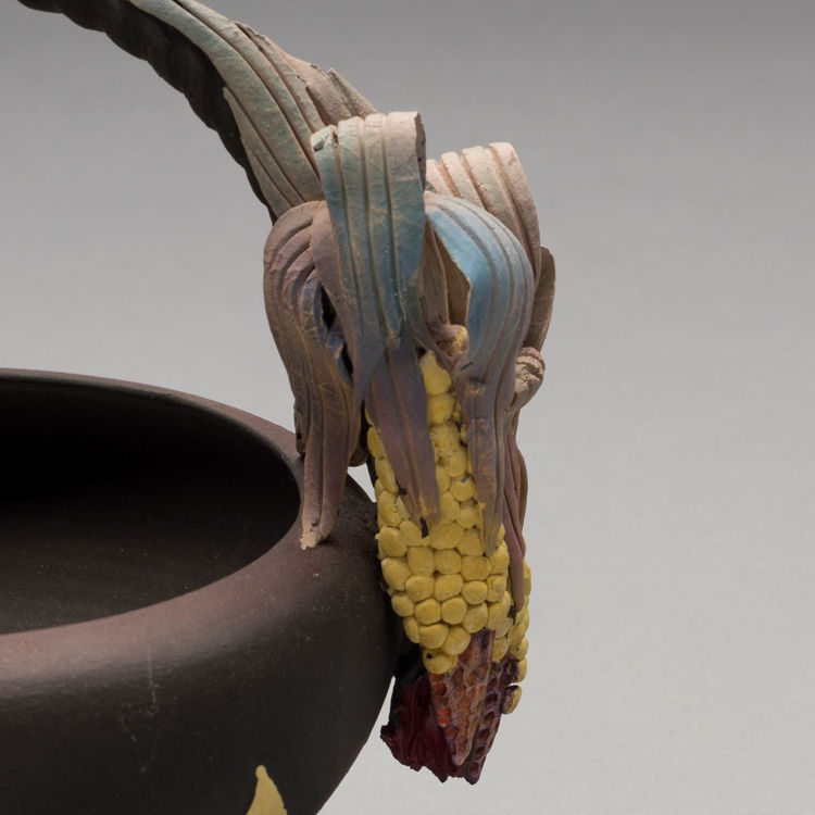 Picture of Carved Vessel with Corn Motif