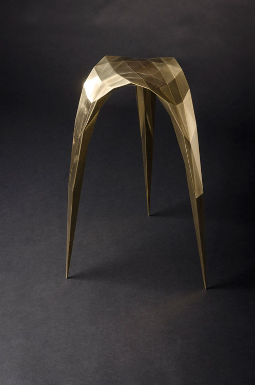 Picture of Brass Triangle Stool ET-B9