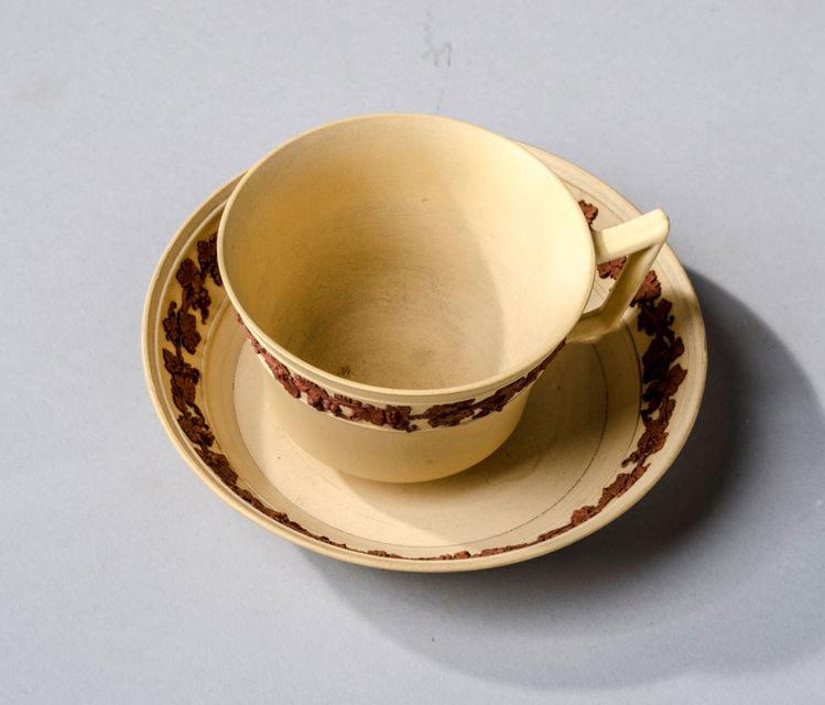 Picture of Teacup and Saucer Caneware