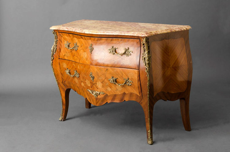 Picture of Gilt Bronze Mounted Marquetry Bombe