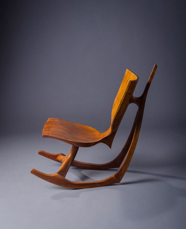 Picture of Rocking Low Wood Artist's Chair