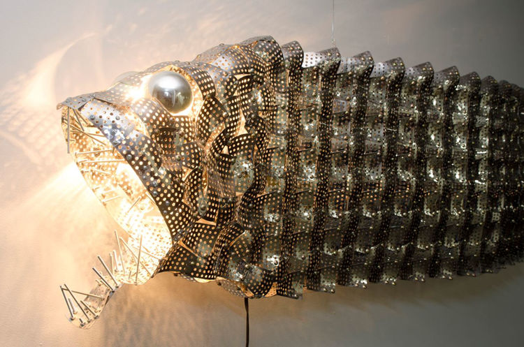Picture of Metal Fish Lamp